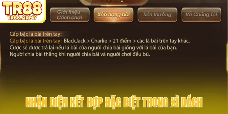 Nhận diện kết hợp đặc biệt trong xì dách